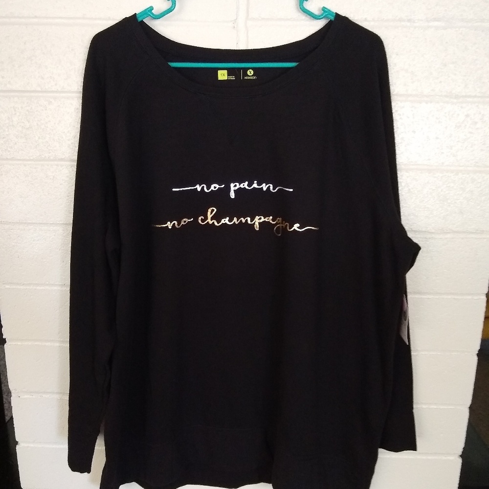 NWT No Pain No Champagne Sweatshirt